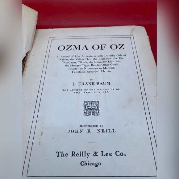 Ozma Of Oz Children’s Book 1907 Antique Hardcover *Read* - Picture 2 of 3